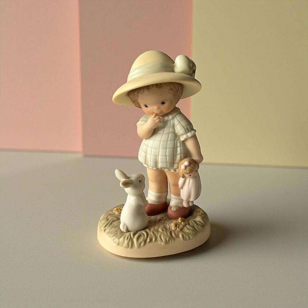 Enesco 1990s Vintage Memories of Yesterday Collectible, Porcelain Figurine